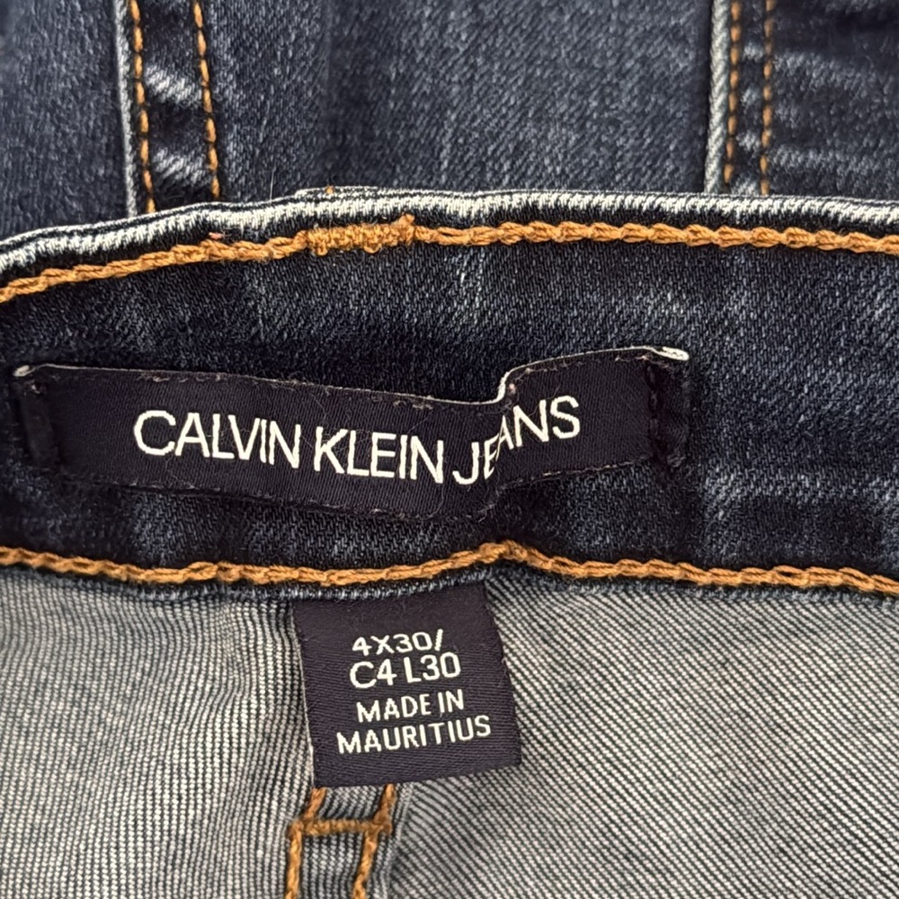 CALVIN KLEIN Ultra High Rise Skinny Jeans Womens Size 4 Dark Wash Classic - Picture 9 of 14